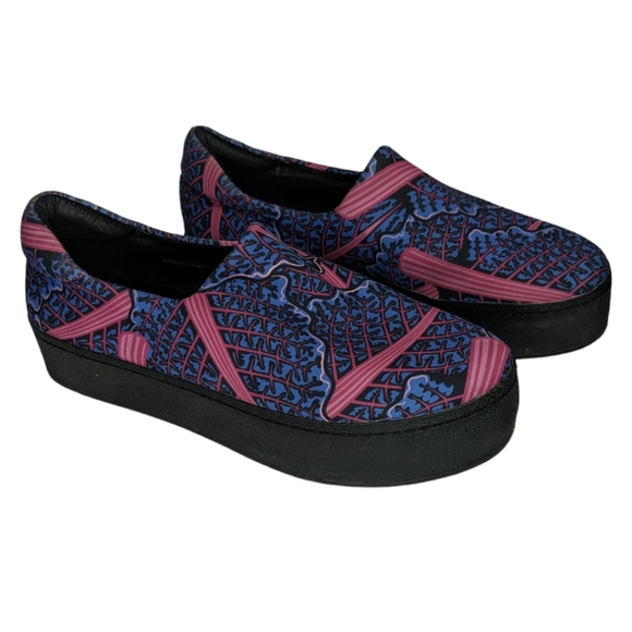 Opening Ceremony Blue/Pink/Purple Printed Platform Slip On Size 39 - Picture 8 of 10